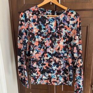 The Limited Vibrant Floral Long Sleeve Blouse